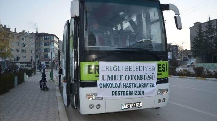 Ereğli&rsquo;de Onkoloji Hastaları Konya&rsquo;ya Uğurlandı