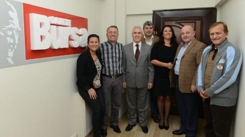 Başkan Bozbey&rsquo;den Yeni D&ouml;nem Ve Gazete Bursa&rsquo;ya Ziyaret