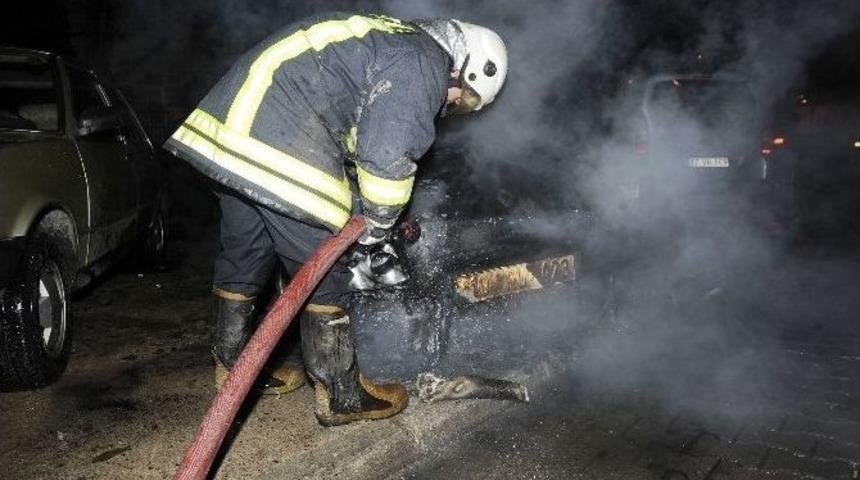 Çanakkale’de Lpg’li Otomobil Yandı