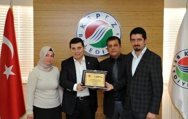 Projeye Destek Verenlere Teşekk&uuml;r Plaketi 1