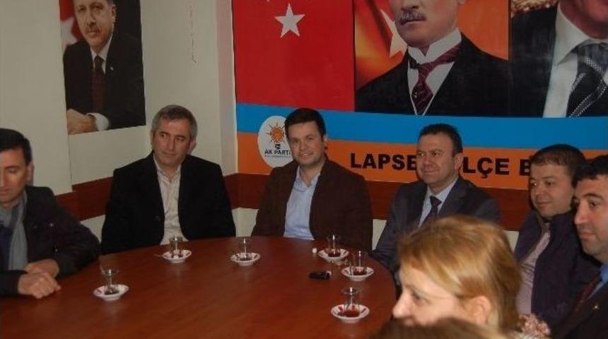 Erdener, Can Lapseki İl&ccedil;e Teşkilatını Ziyaret Etti