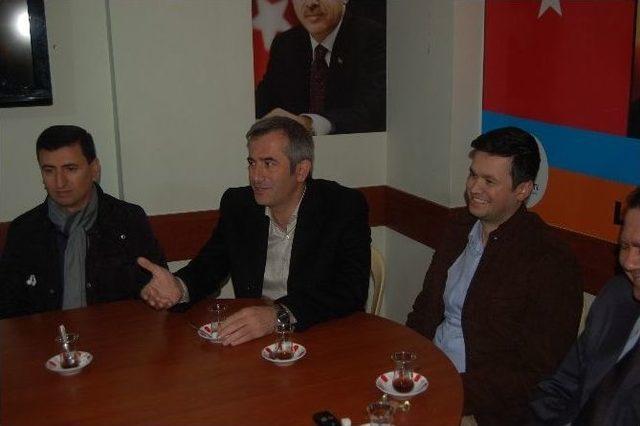 Erdener, Can Lapseki İl&ccedil;e Teşkilatını Ziyaret Etti 1