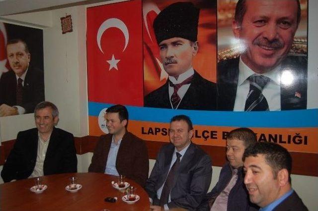 Erdener, Can Lapseki İl&ccedil;e Teşkilatını Ziyaret Etti 2