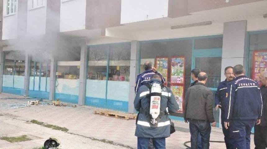 Markette Yangın Paniği