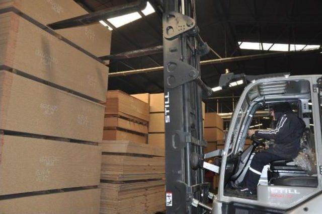 Orman Ürünleri Fabrikasında 8 Kadın Forklift Operatörü