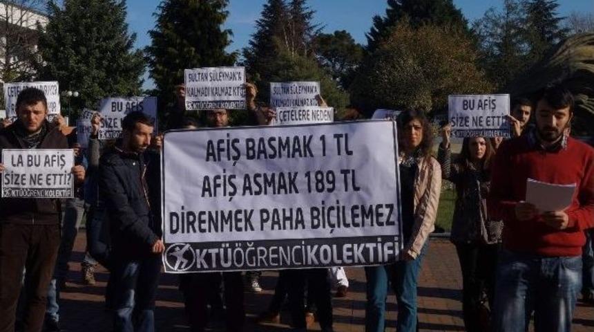Kt&uuml;&rsquo;de &Ouml;ğrencilerin Afiş Tepkisi