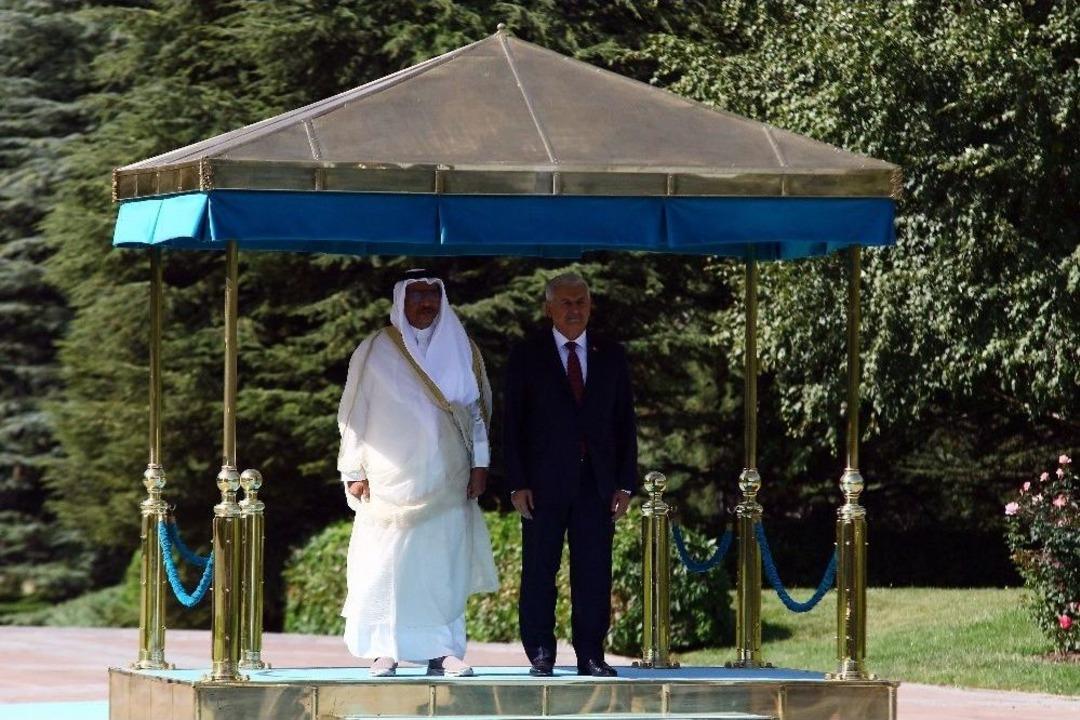 Başbakan Yıldırım, Kuveyt Başbakanı Sabah&rsquo;ı Resmi T&ouml;ren İle Karşıladı