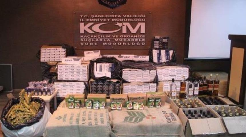 Şanlıurfa&rsquo;Da Ka&ccedil;ak&ccedil;ılık Operasyonu: 9 G&ouml;zaltı