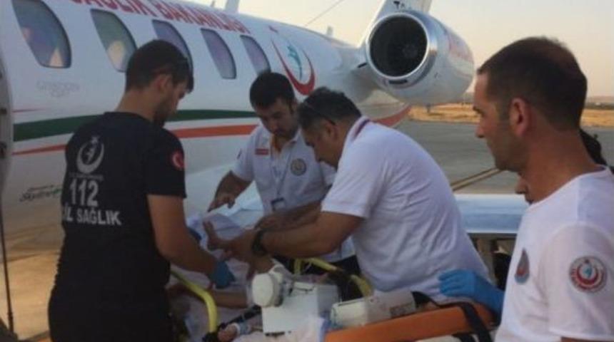 U&ccedil;ak Ambulans Sevgi&rsquo;nin Minik Kalbi İ&ccedil;in Havalandı
