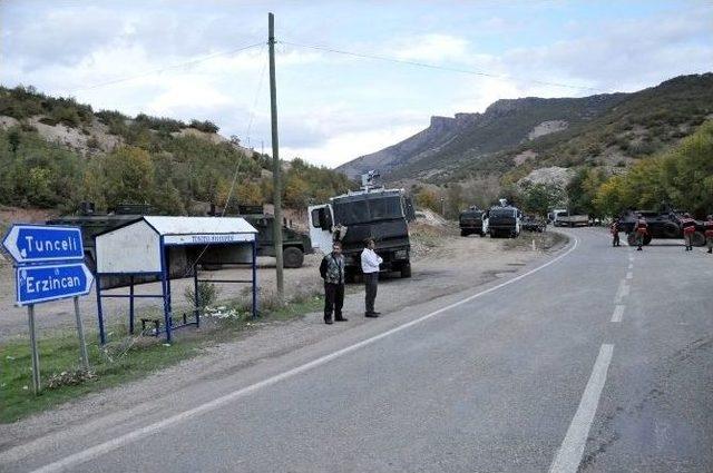 Tunceli-erzincan Karayolu Yeniden Trafiğe Kapatıldı