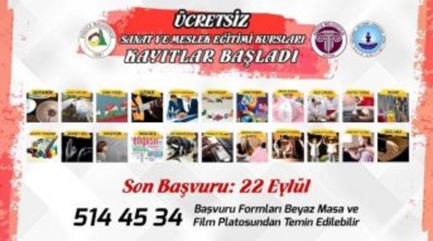 Meslek Edinme Kurslarına Son Başvuru Tarihi 22 Eyl&uuml;l