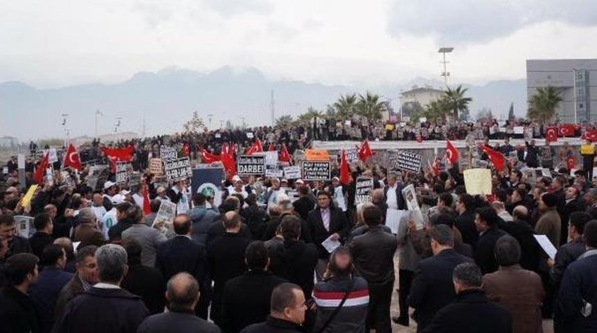Denizli'de 14 Aralık Operasyonu Protestosu