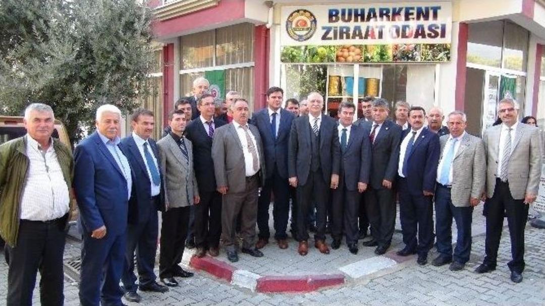 Tzob Genel Başkanı Bayraktar, Kuyucak Ve Buharkent Oda Binaları A&ccedil;ıldı