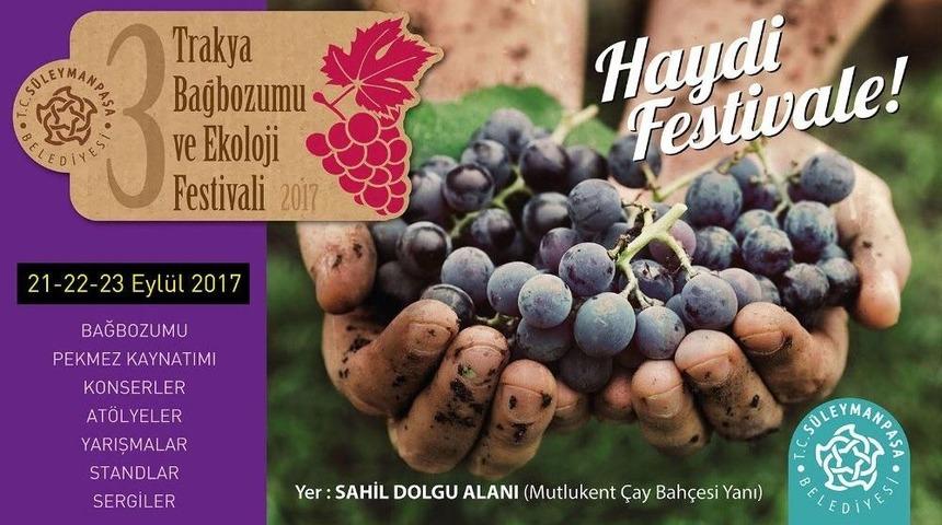 3. Bağbozumu Ve Ekoloji Festivali İ&ccedil;in Geri Sayım Başladı