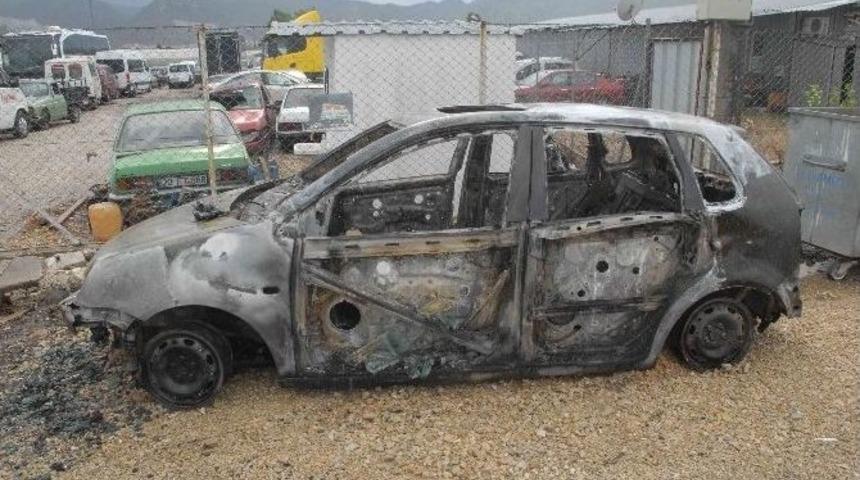 Ara&ccedil; Yangınında Kaza Ş&uuml;phesi