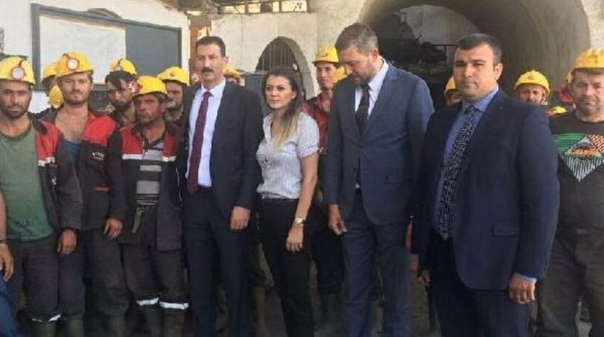 Ermenek'te Maden Işçilerinden 'ücret' Eylemi