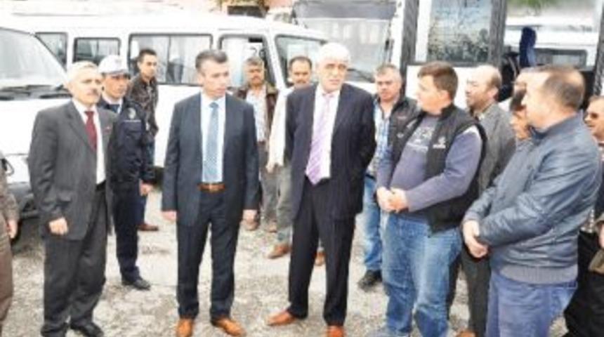 Kırkağa&ccedil;&rsquo;ta Okul Servisleri Denetlendi