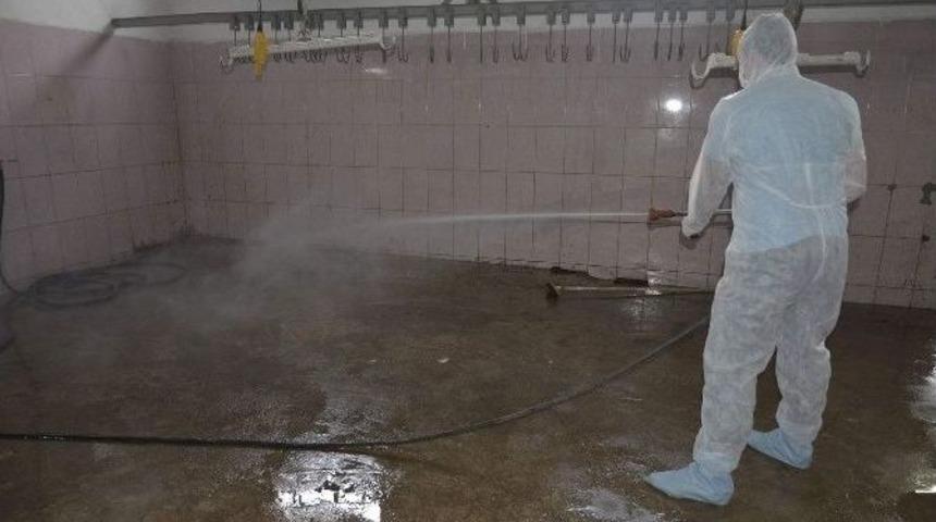 Kurban Kesim Yerleri İlaçlandı