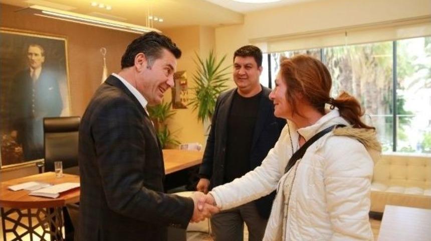 Amat&ouml;r Balık Avcıları, Başkan Kocadon&rsquo;u Ziyaret Etti