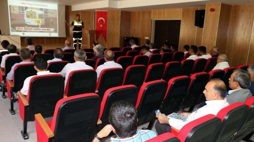 Yozgat’ta Okul Servis Şoförlerine Eğitim Verildi