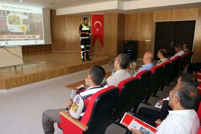 Yozgat’ta Okul Servis Şoförlerine Eğitim Verildi