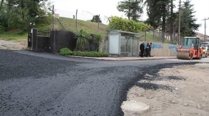 Maltepe Caddesi Asfaltlanıyor