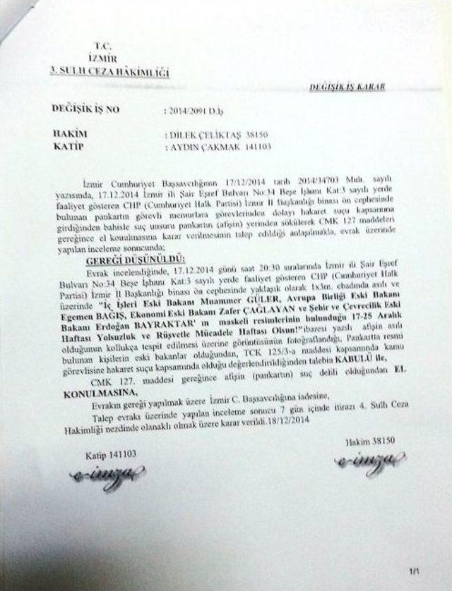 Chp Binasına Asılan Pankart Mahkeme Kararıyla İndi 2