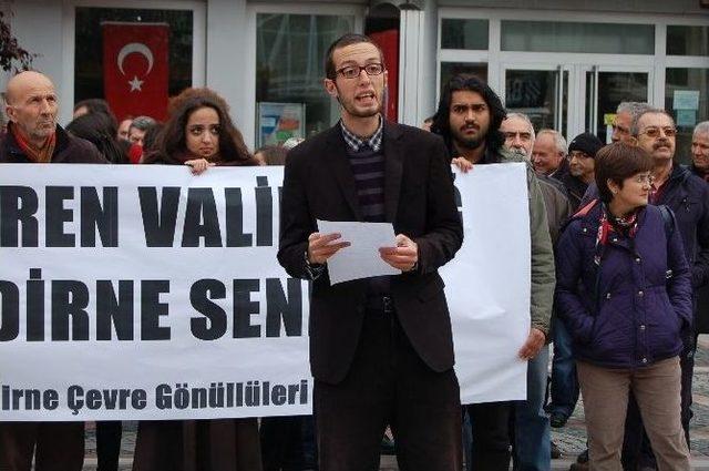 Validebağ Korusu İnşaatı Edirne’de Protesto Edildi