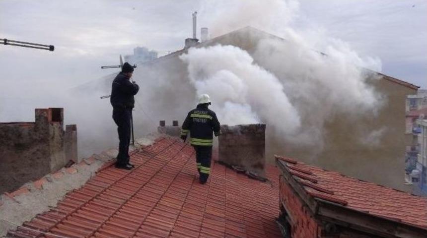Aksaray&rsquo;da Baca Yangını Korkuttu