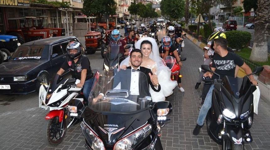 Nazilli&rsquo;de Motosikletli D&uuml;ğ&uuml;n Konvoyu