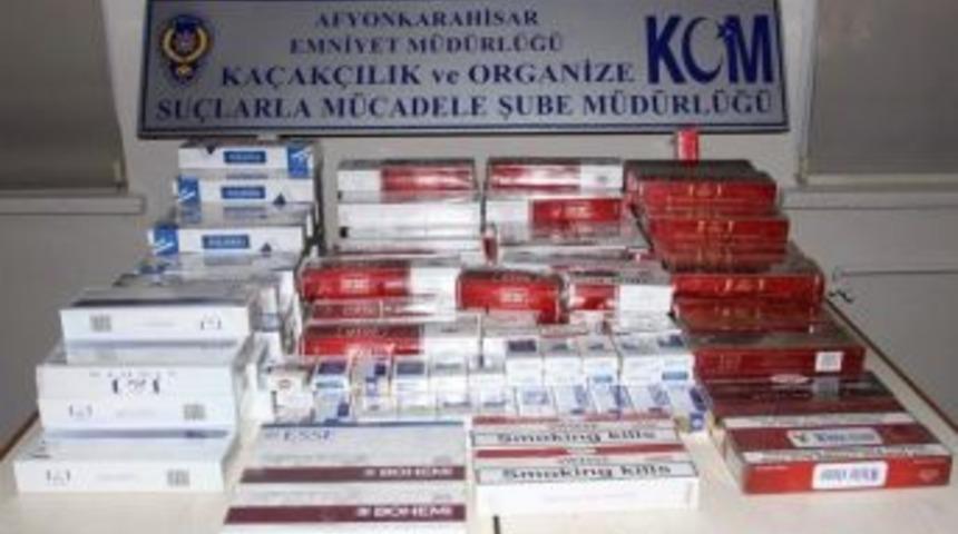 Afyonkarahisar&rsquo;da Ka&ccedil;ak Sigara Operasyonu
