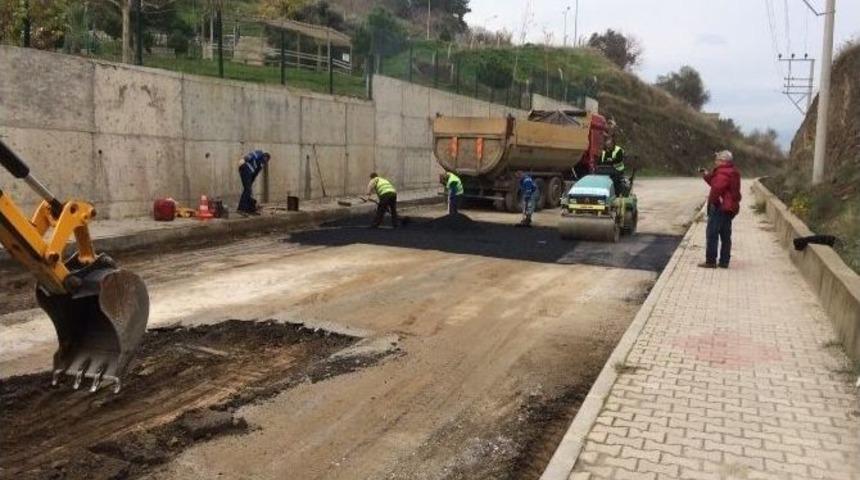 Tire&rsquo;de Asfalt Hamlesi S&uuml;r&uuml;yor