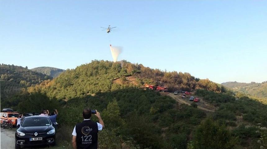 D&uuml;zce&rsquo;de Orman Yangını