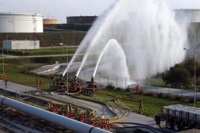Ham Petrol Boru Hattında Yangın Tatbikatı Yapıldı