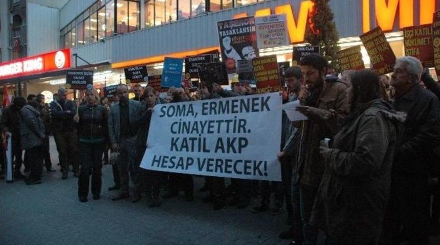 Eskişehir&rsquo;de Maden Faciasına Tepki Eylemi