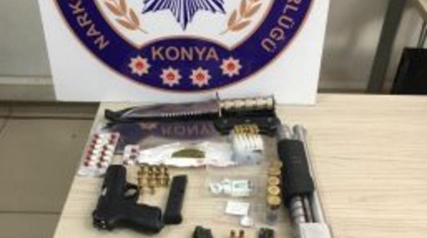 Konya'da Uyuşturucu Operasyonu: 8 G&ouml;zaltı