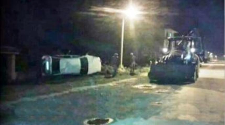 K&ouml;peğe &Ccedil;arpmak İstemeyen S&uuml;r&uuml;c&uuml; Takla Attı