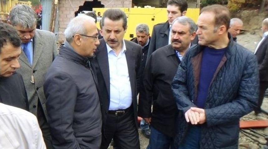 Madende G&ouml;&ccedil;&uuml;k Meydana Geldi, Su Tahliyesi Durdu