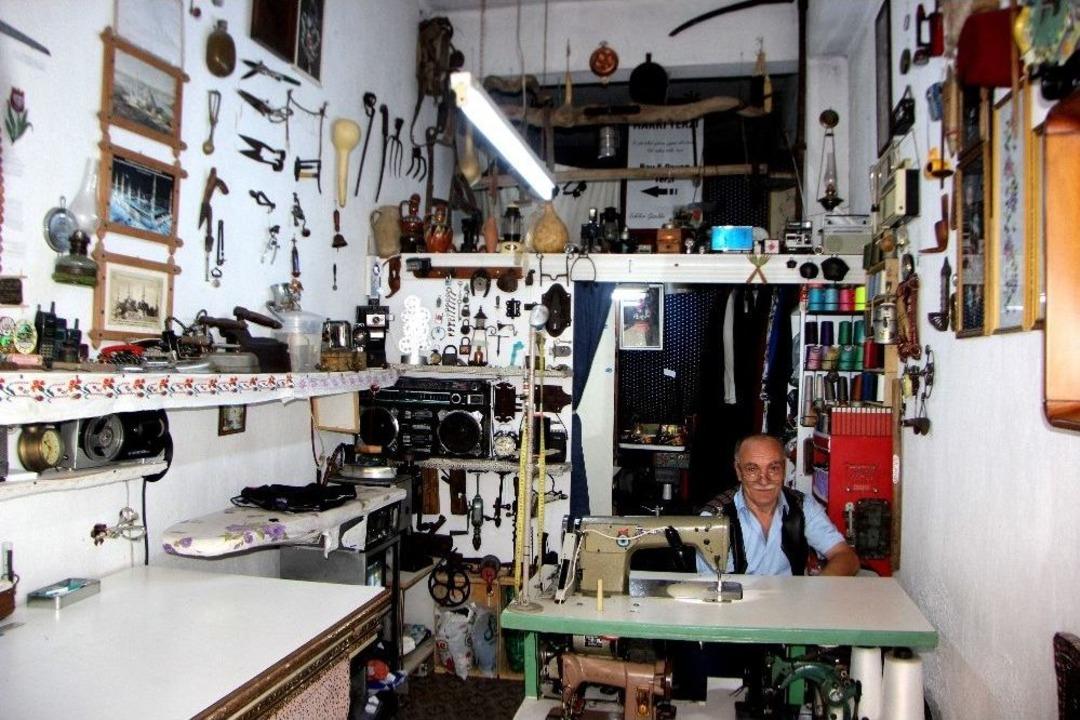 (&ouml;zel Haber) Terzi D&uuml;kkanını M&uuml;zeye &Ccedil;evirdi