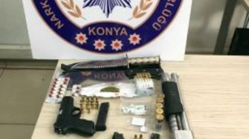 Konya&rsquo;da Uyuşturucu Operasyonu: 8 G&ouml;zaltı