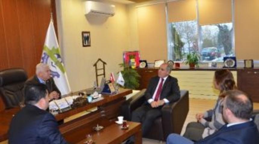 &Ccedil;orlu Kaymakamı Kılı&ccedil;&rsquo;tan Ergene Belediye Başkanı Y&uuml;ksel&rsquo;e İade-i Ziyaret