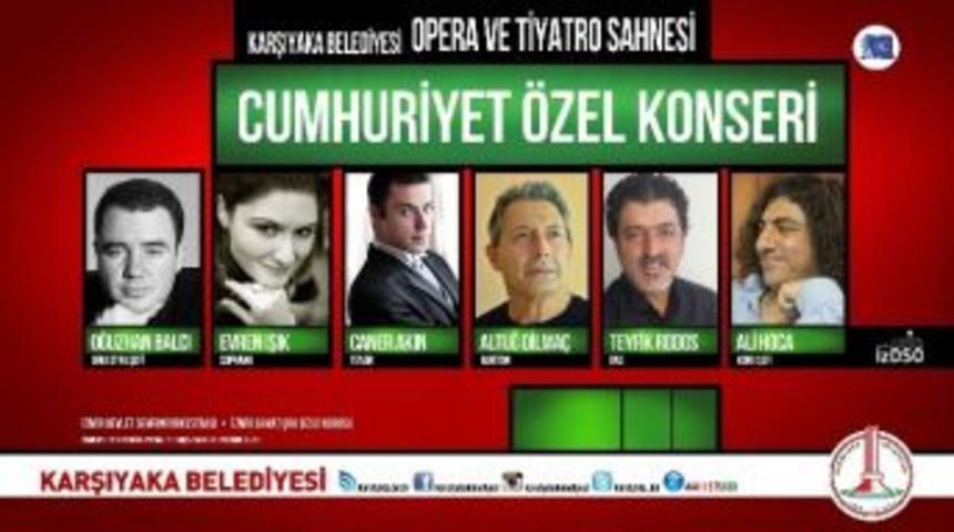 Karşıyaka&rsquo;da Cumhuriyet Konserine Erteleme