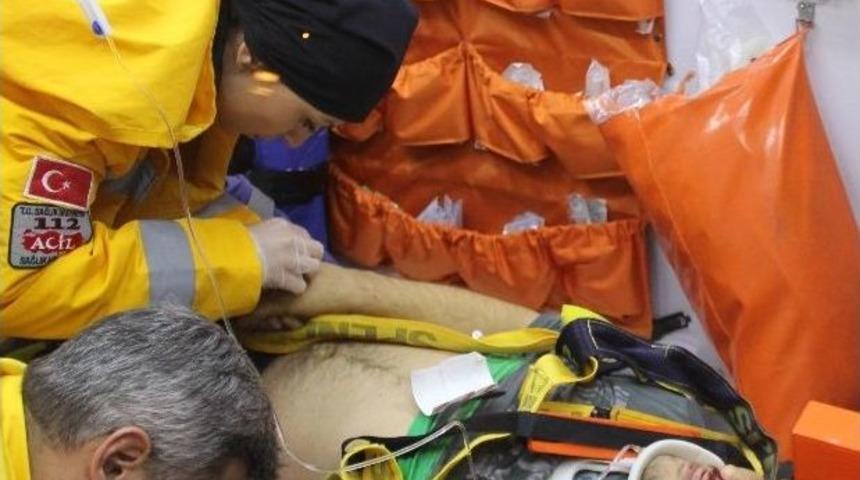 Otomobilin &Ccedil;arptığı Yaya Ağır Yaralandı