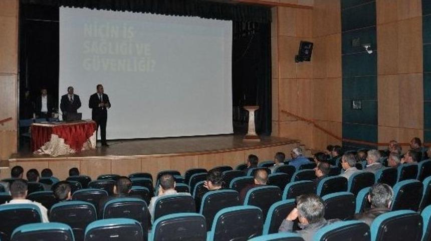 Tatvan&rsquo;da &lsquo;iş Sağlığı Ve G&uuml;venliği&rsquo; Eğitimi