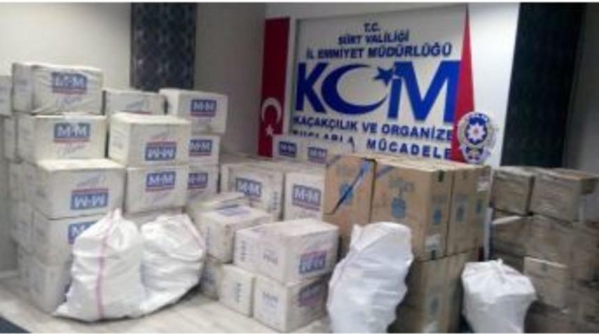 Siirt&rsquo;te 104 Bin 790 Paket Ka&ccedil;ak Sigara Ele Ge&ccedil;irildi