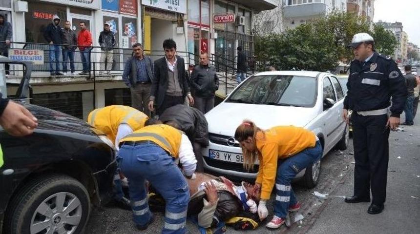 Tekirdağ&rsquo;da Trafik Kazası: 2 Ağır Yaralı