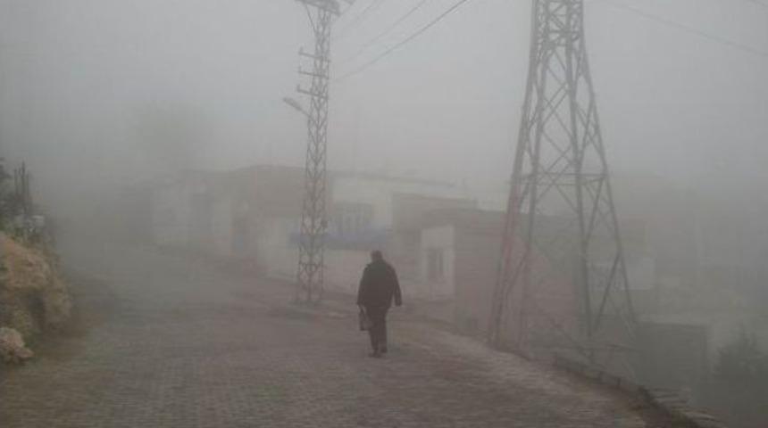 Mardin&rsquo;de Yoğun Sis Hayatı Olumsuz Etkiledi