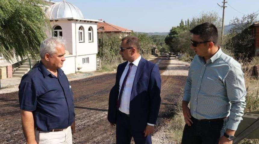 G&ouml;rdes&rsquo;te Asfalt &Ccedil;alışmaları Devam Ediyor