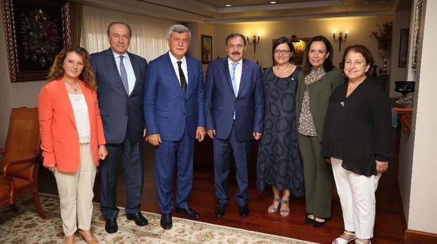 Başkan Karaosmanoğlu&rsquo;ndan Bakan Eroğlu&rsquo;na Ziyaret