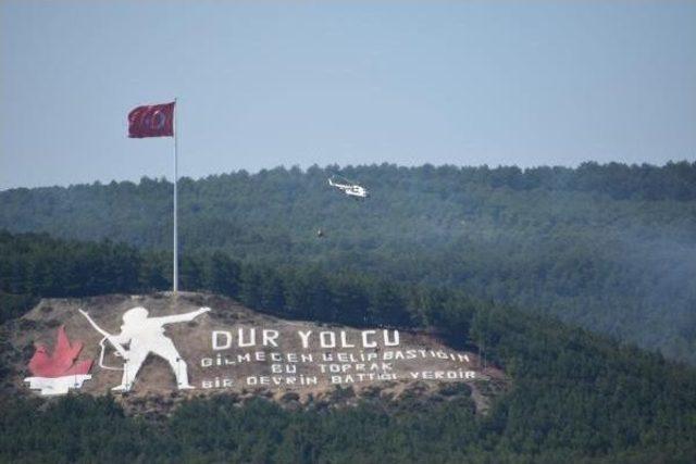 Çanakkale'de Şehitlikte Orman Yangını